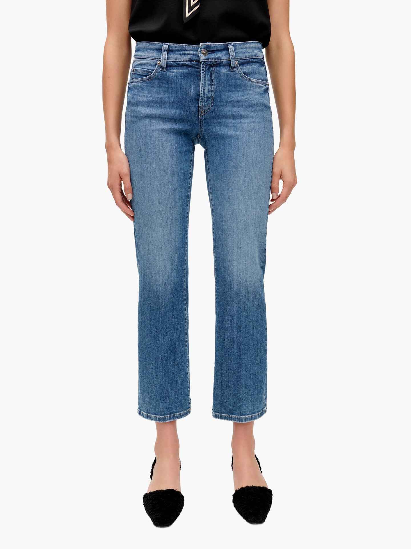 Paris Easy Kick Cropped Flared Jeans