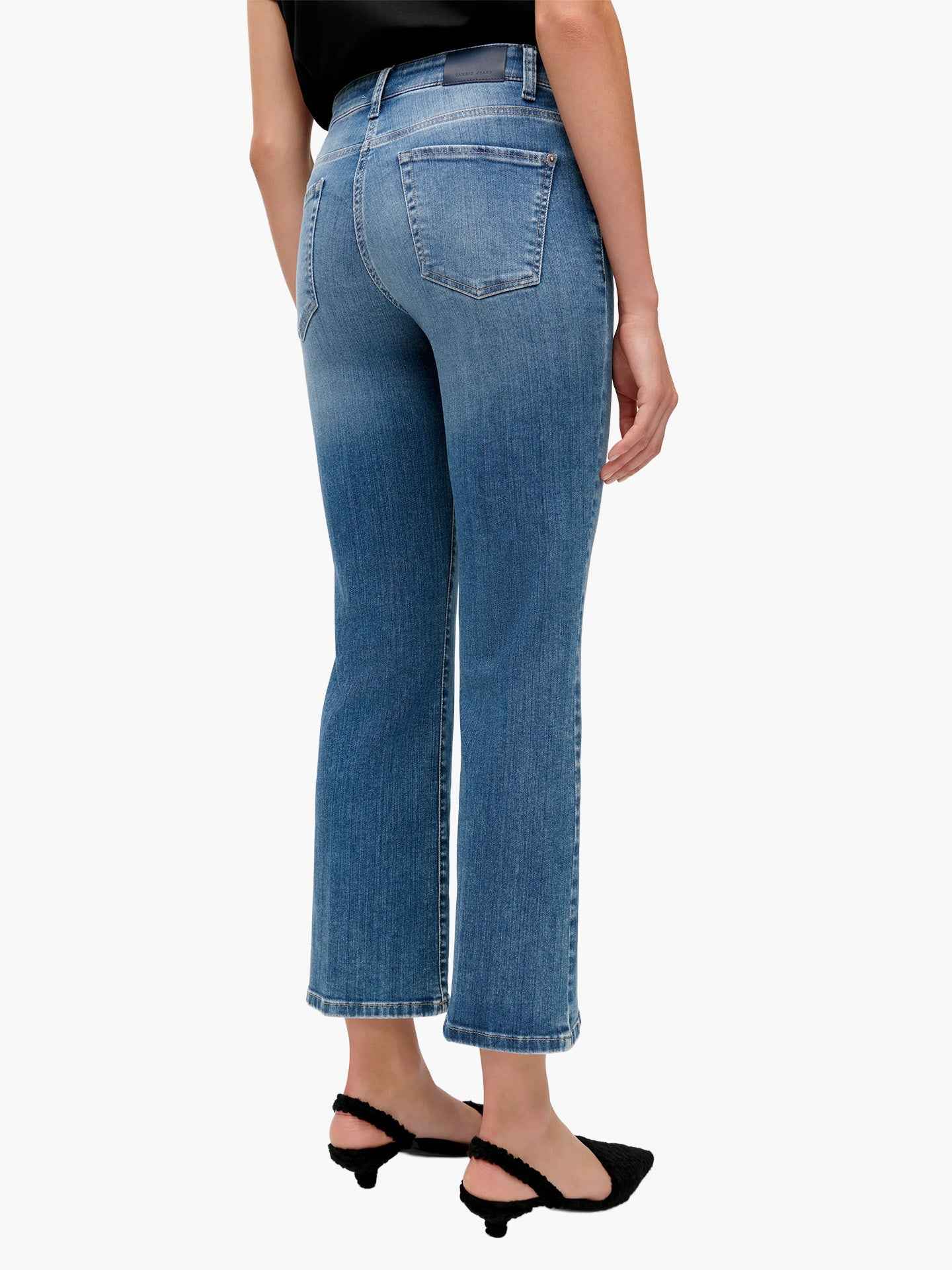 Paris Easy Kick Cropped Flared Jeans