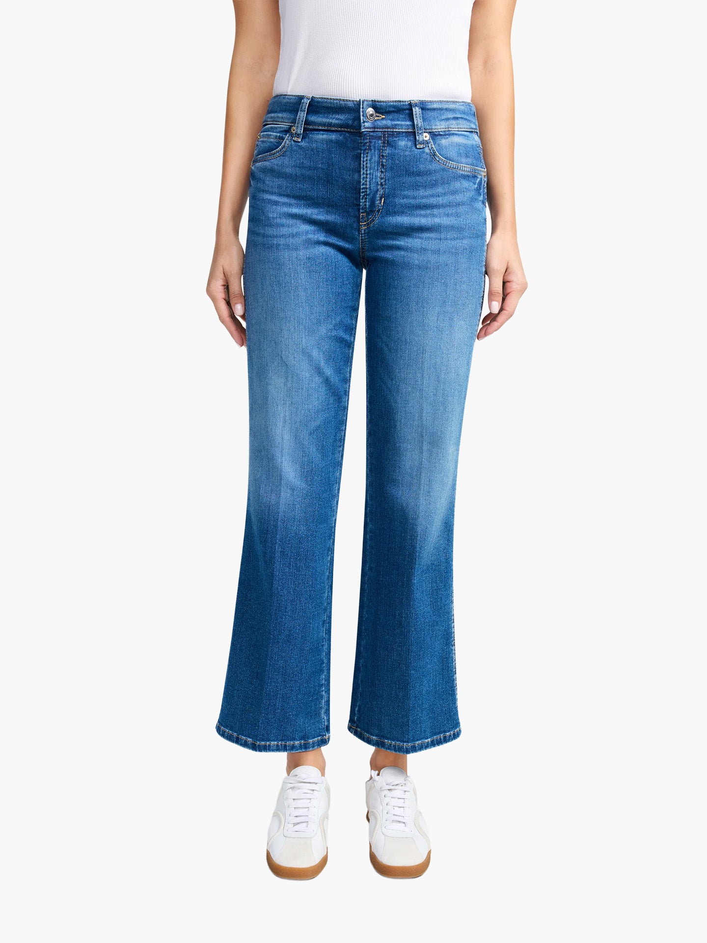 Francesca Flared Cropped Jeans - Stenströms Store