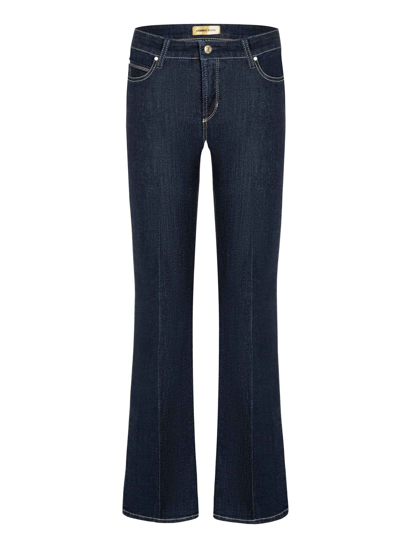 Mörkblå Paris Flare Jeans - Cambio