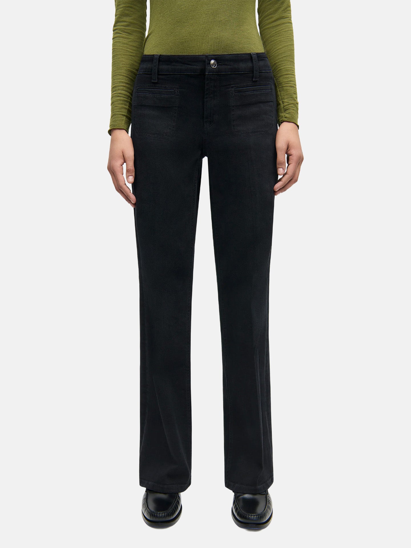 Tess Straight Patch Pocket Jeans - Stenströms Store