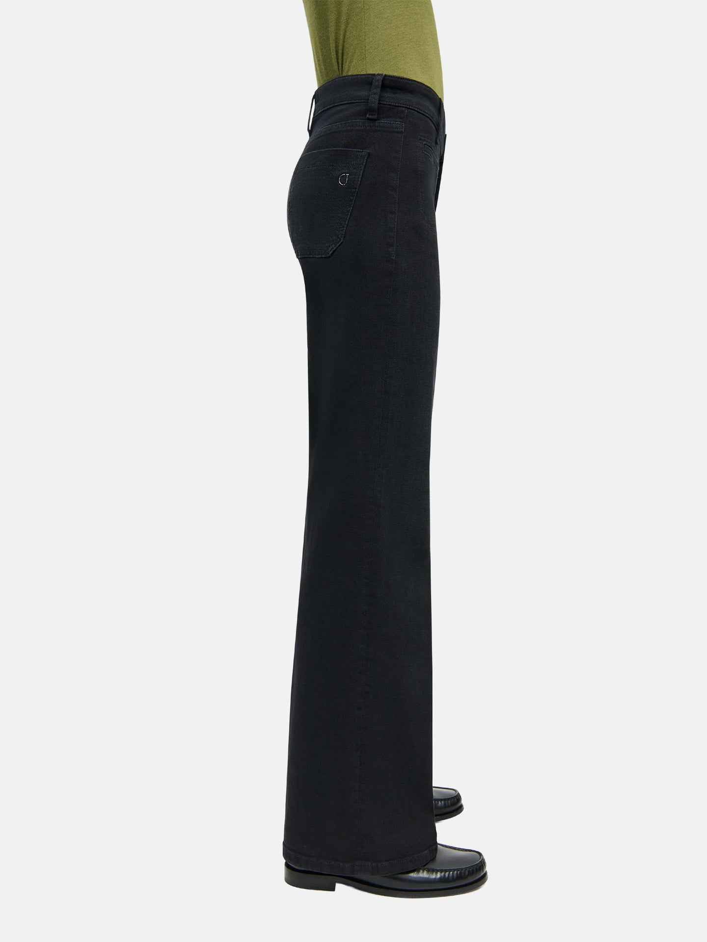 Tess Straight Patch Pocket Jeans