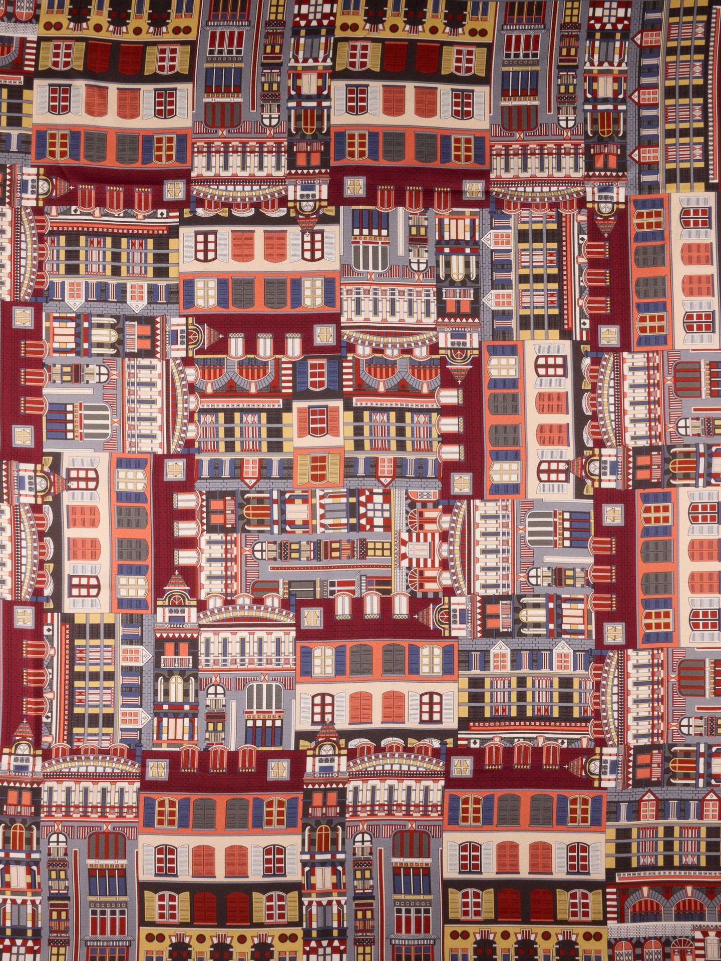 Mönstrad 90x90cm Sidenscarf - Stenströms Store