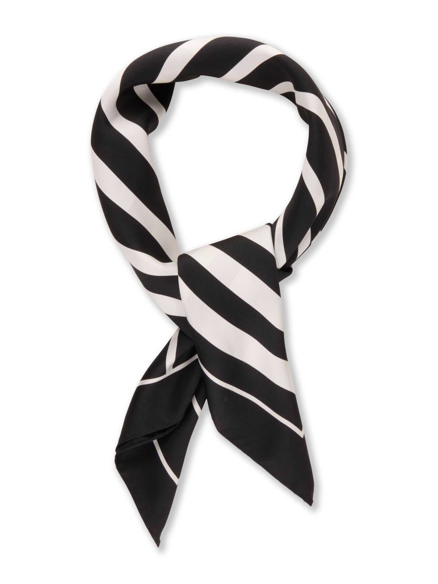 Randig 65x65cm Sidenscarf - Stenströms Store