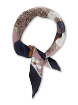 Pink Floral Silk Scarf