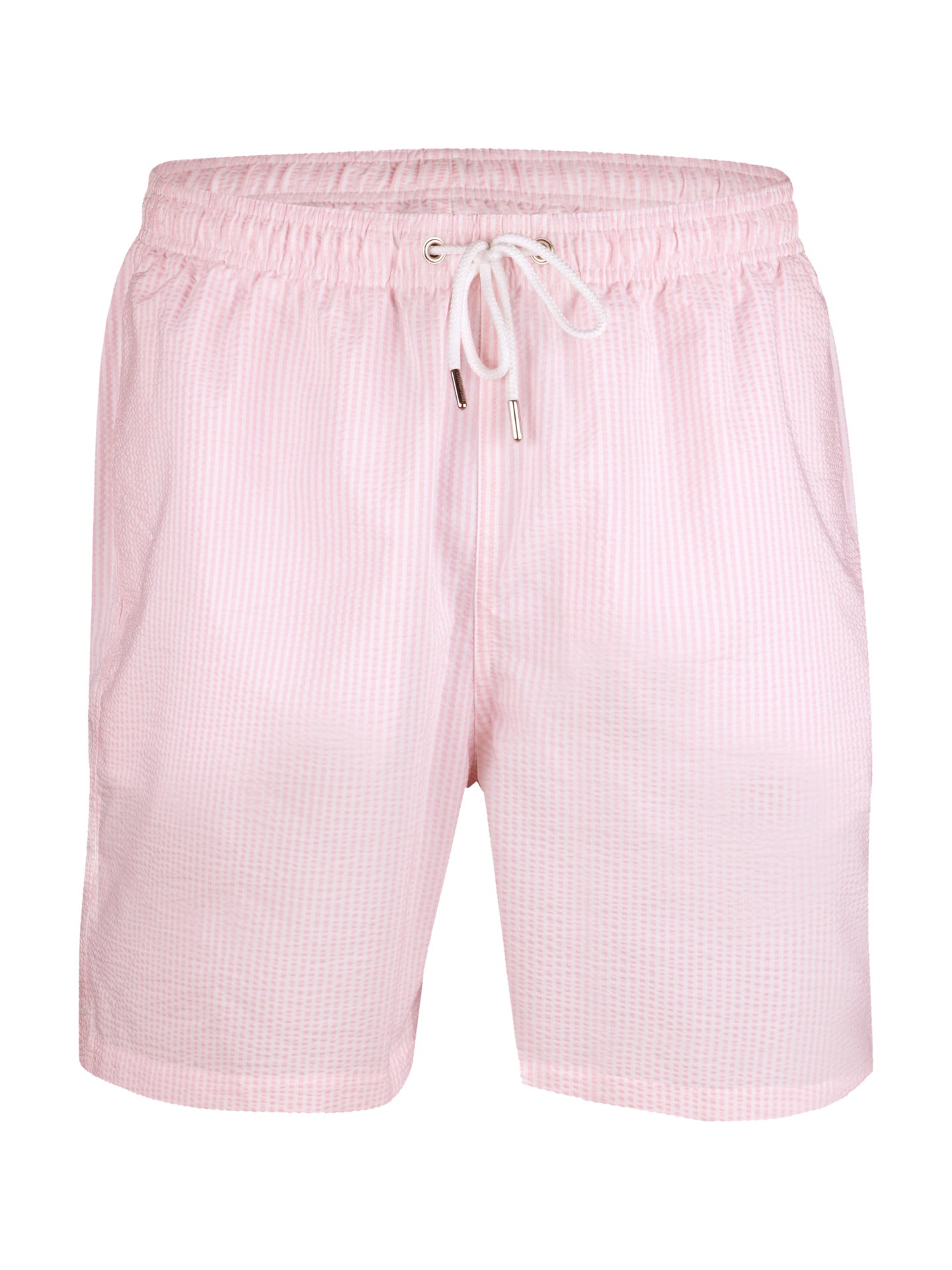 Ljusrosa Randiga Bäckebölja Badshorts