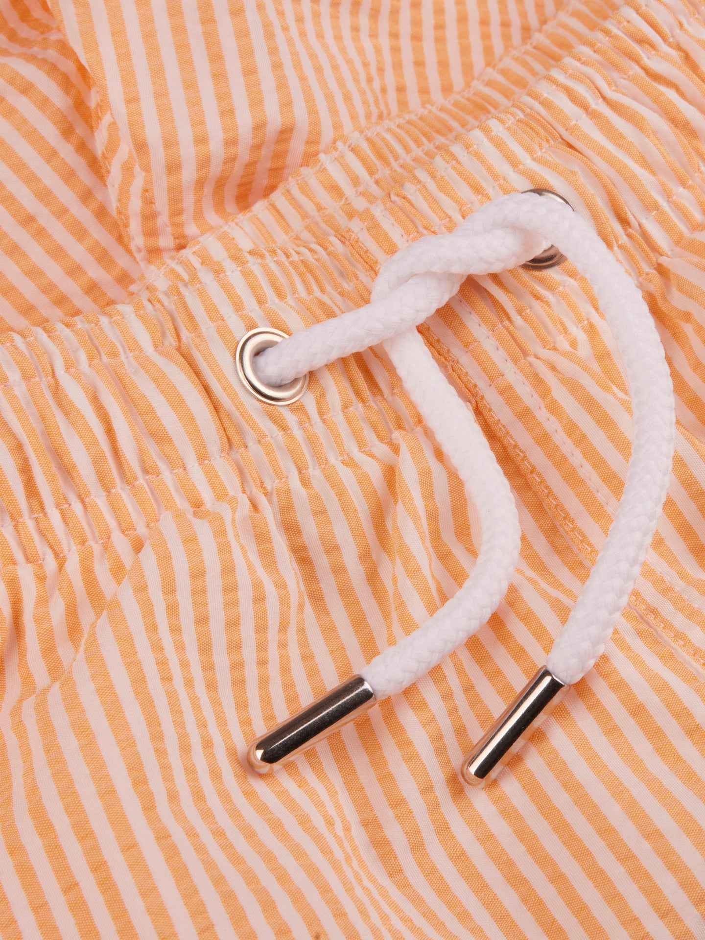 Orange Randiga Bäckebölja Badshorts
