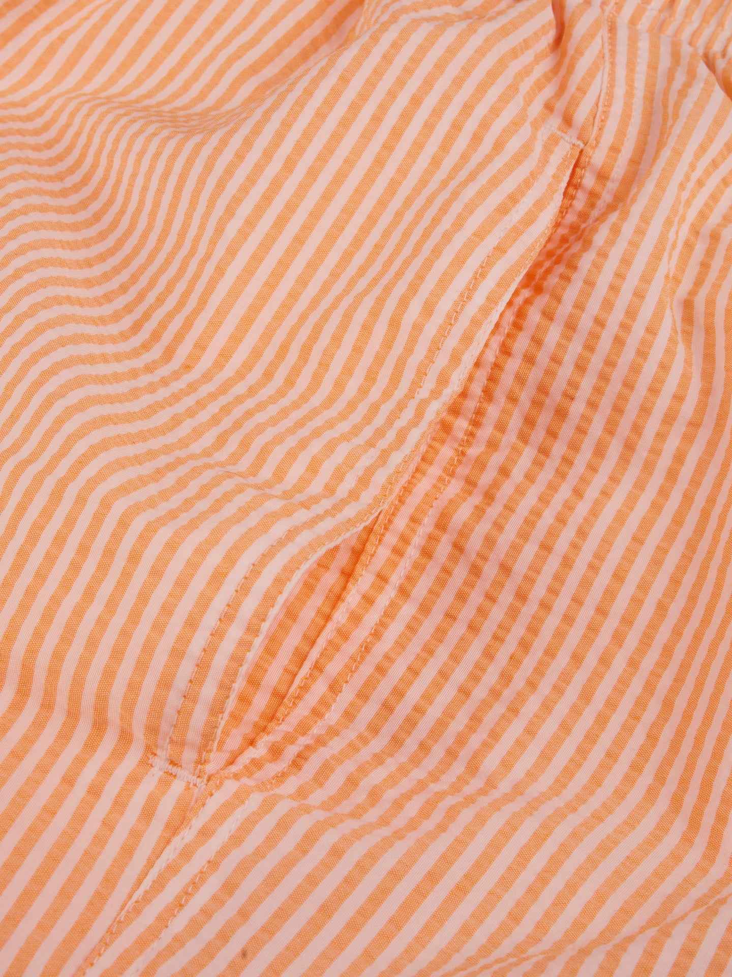 Orange Randiga Bäckebölja Badshorts