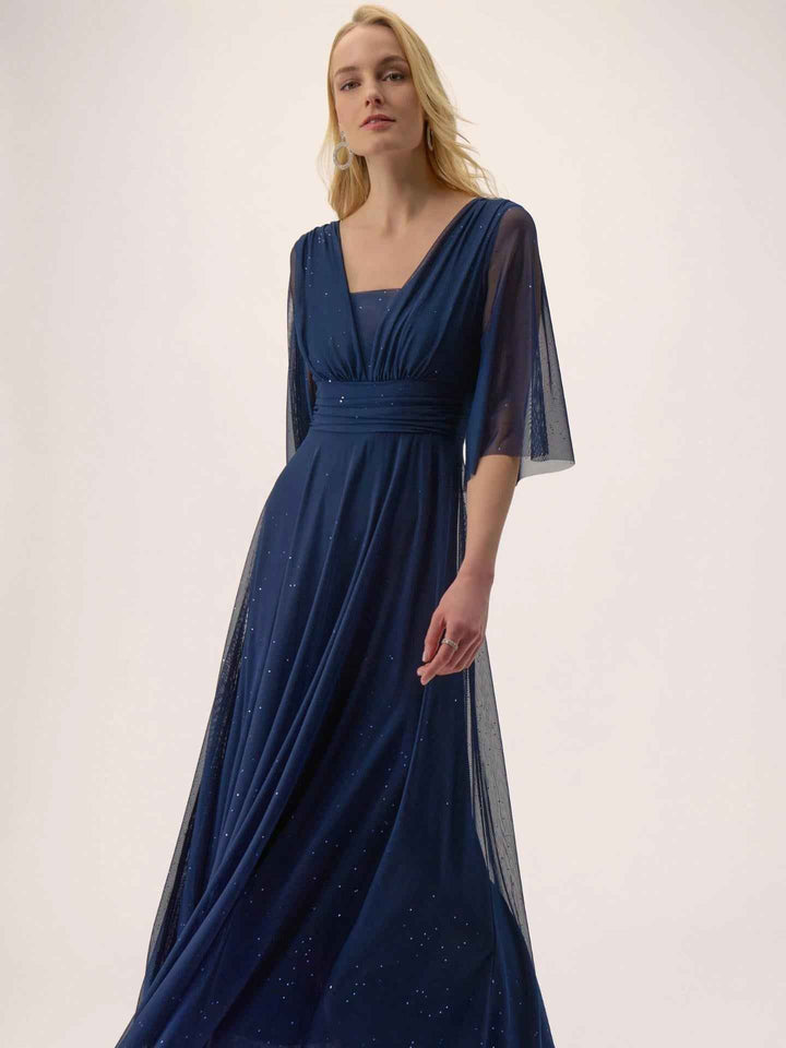 A-linje Mesh Maxiklänning