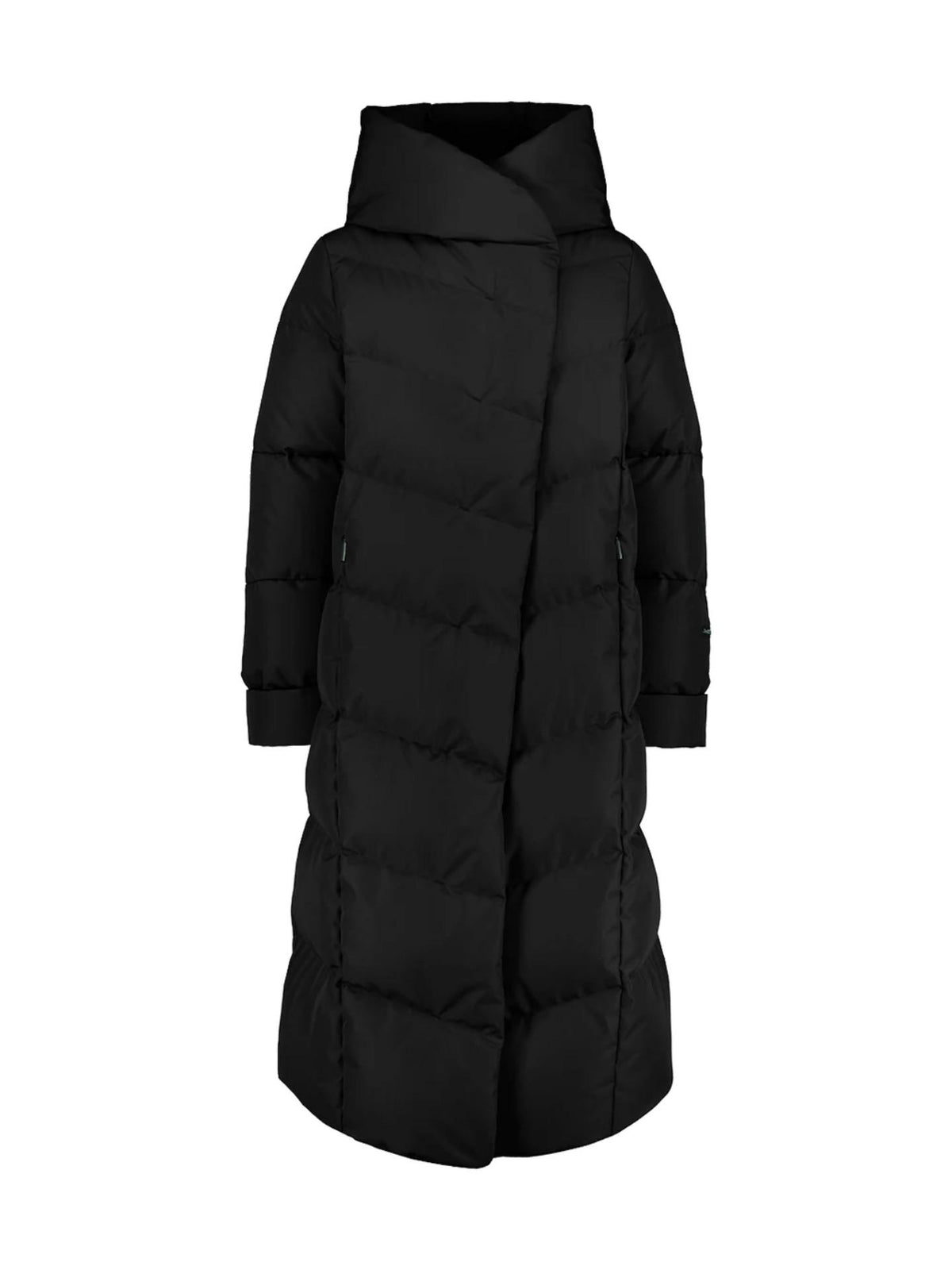 Svart Aino Lång Dunjacka