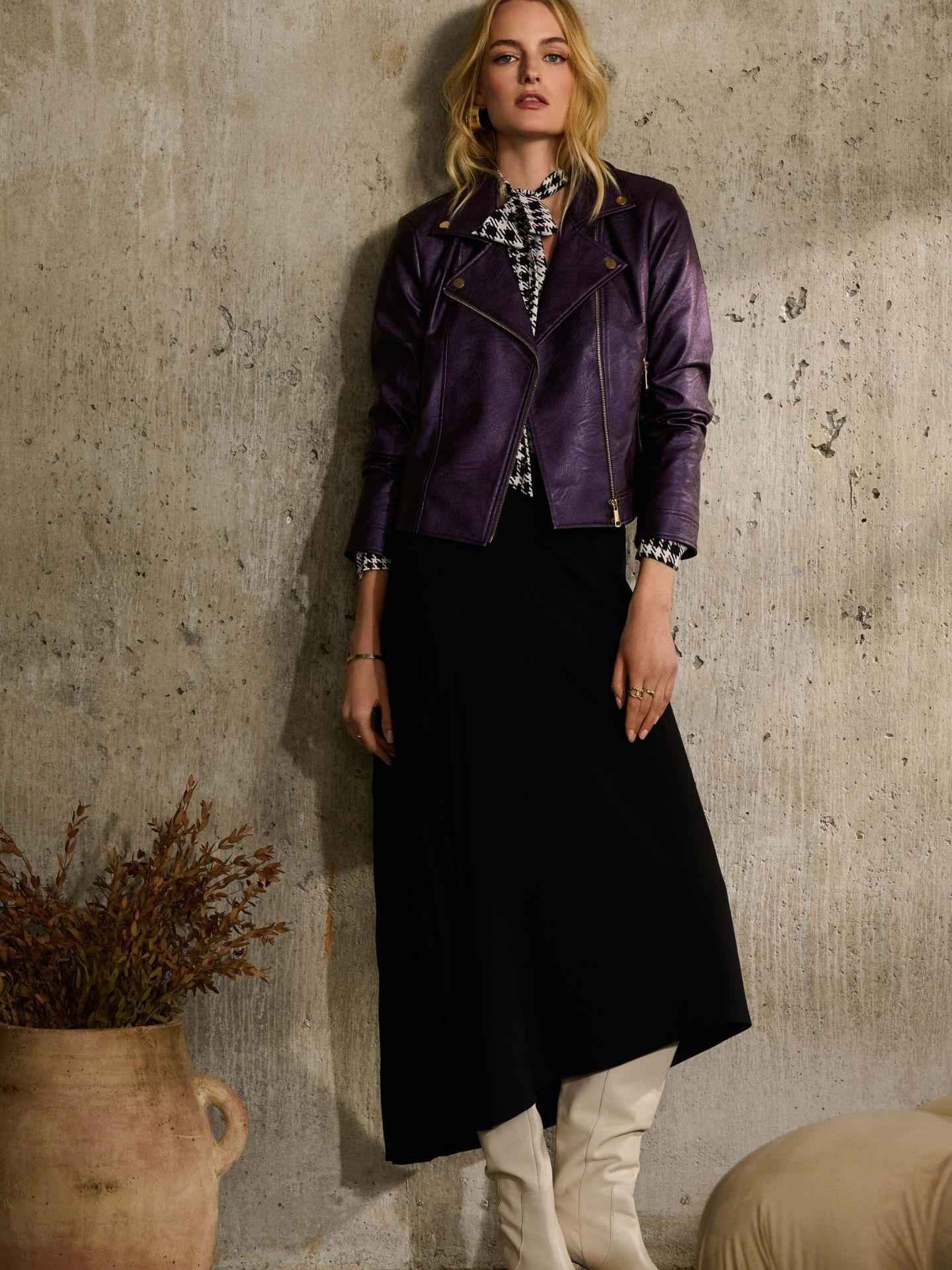 Asymmetrisk Crepe Kjol