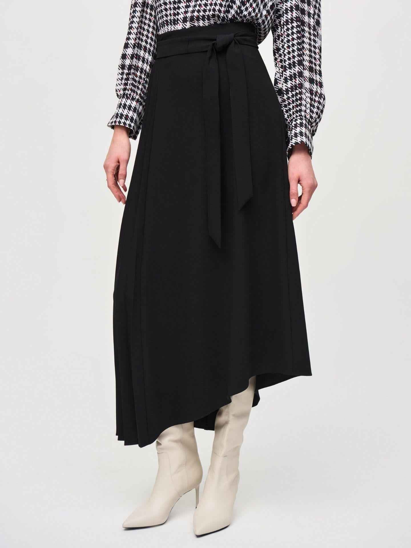 Asymmetrisk Crepe Kjol