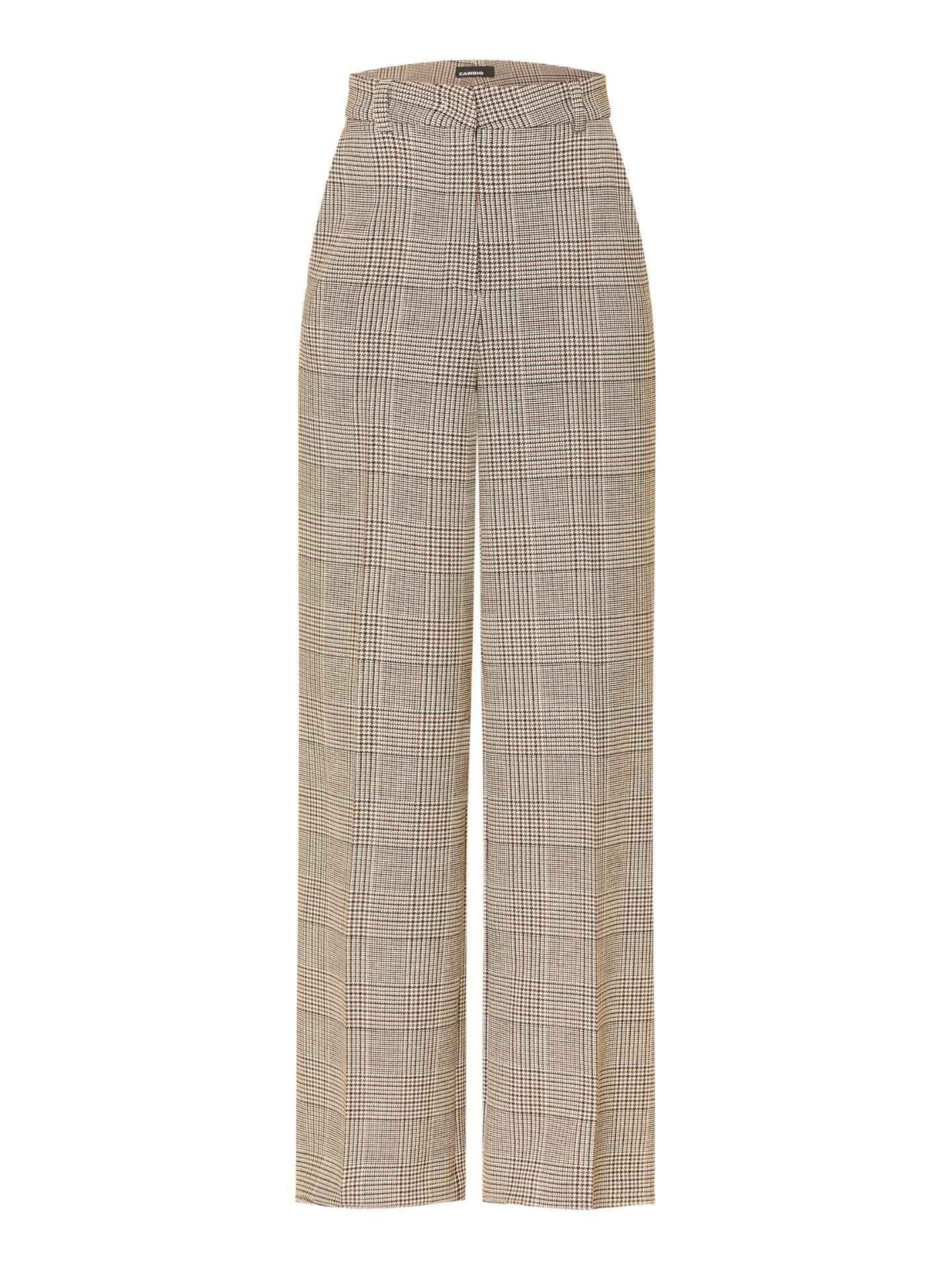 Beige/Brun Rutig Glencheck Marlenebyxor