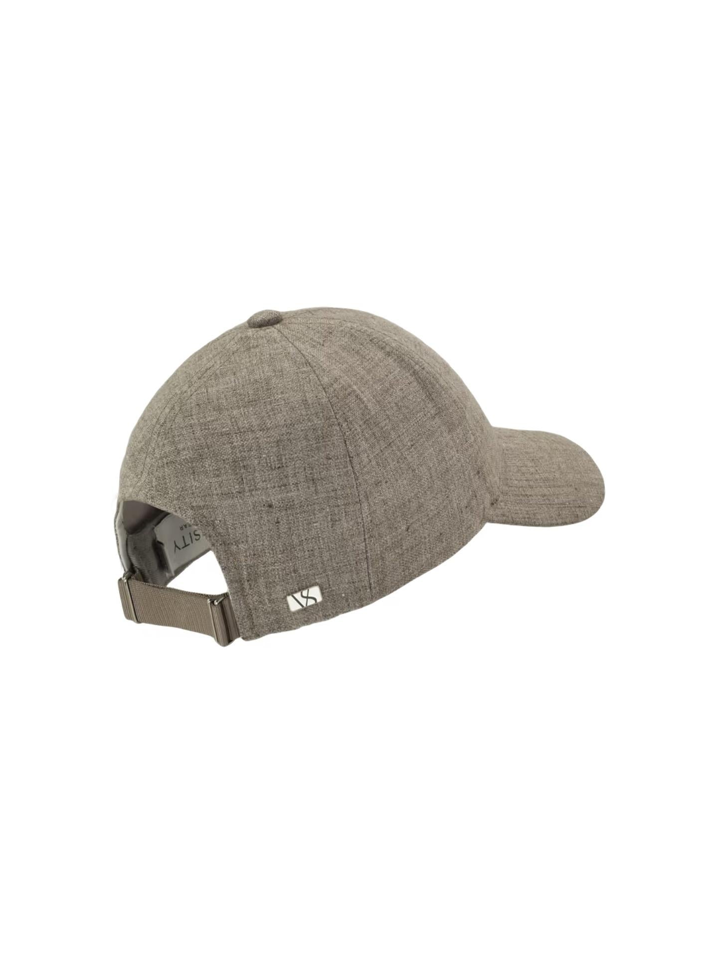 Beige Baseball Keps i Linne - Varsity