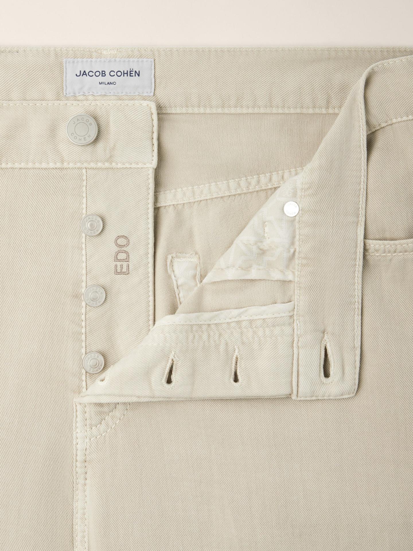 Beige Edo Regular-Straight 5-pocket Byxa - Jacob Cohen