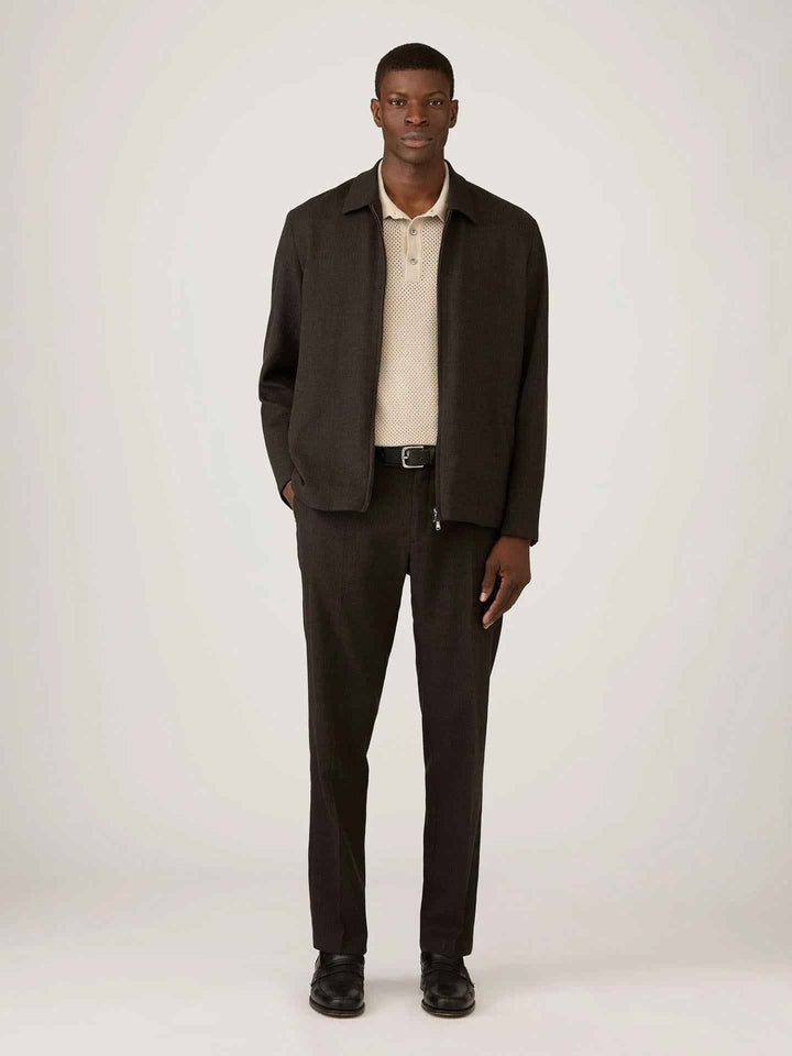 Beige Heavy Cotton Mesh Piké