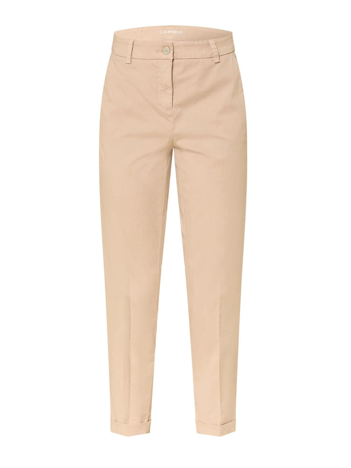 Beige Karina Turn-up Byxa - Cambio