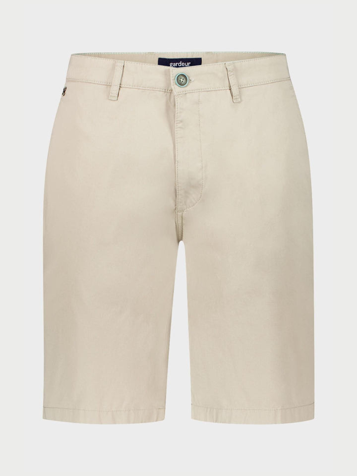 Beige Modern Fit Bermudashorts - Gardeur