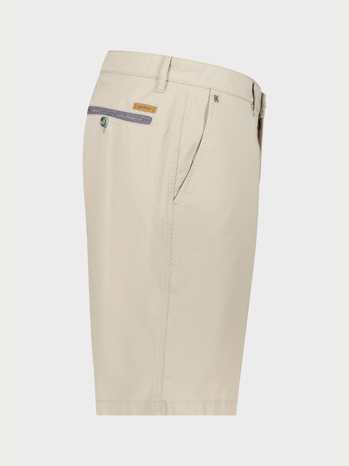 Beige Modern Fit Bermudashorts - Gardeur