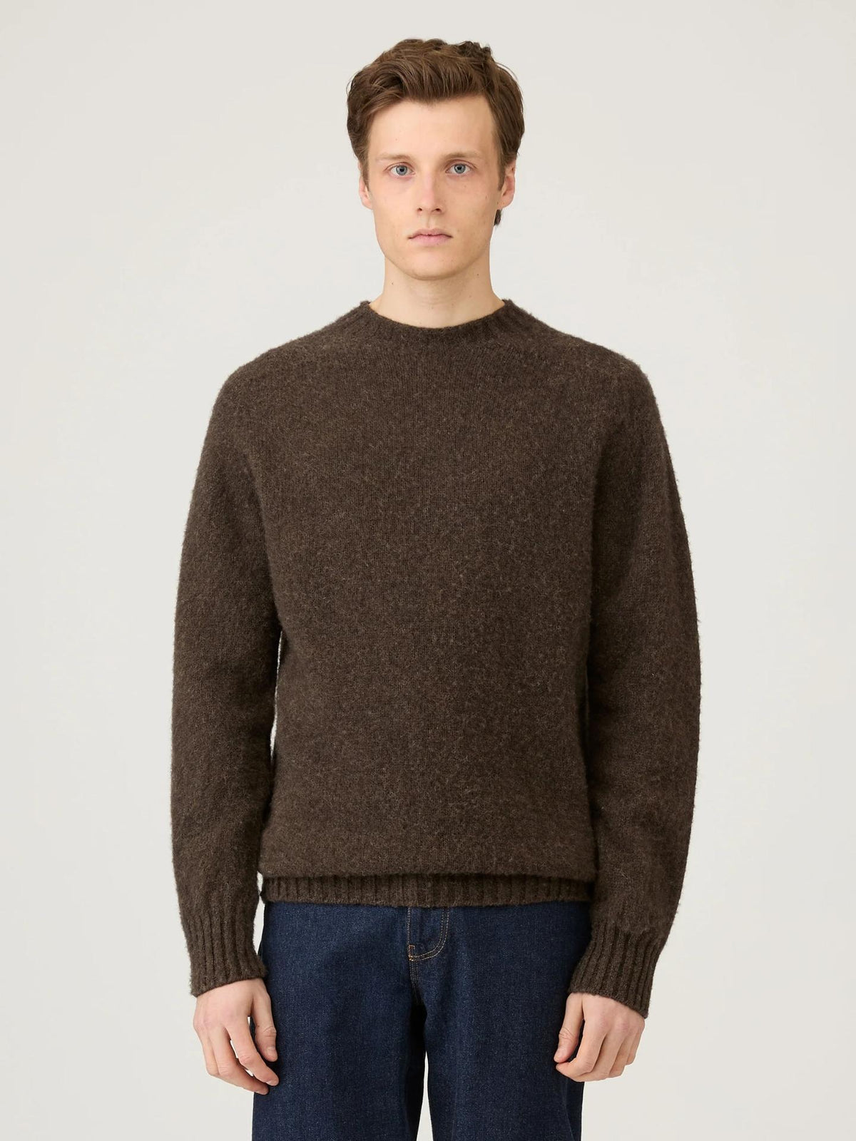Shetland Crew Neck Jumper - Sunspel
