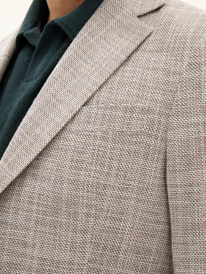 Oscar Jacobson - Beige Fogerty Bomullskavaj
