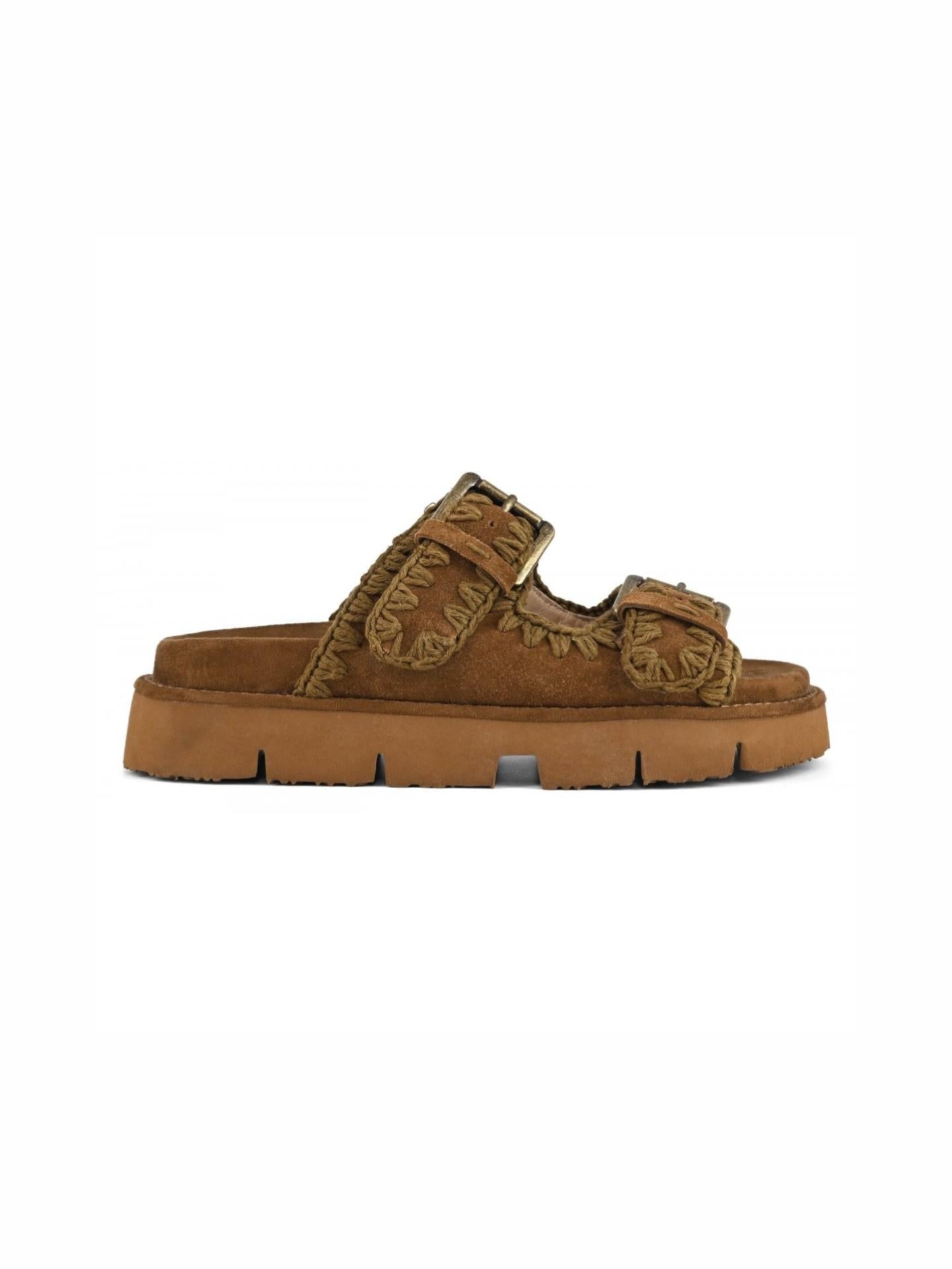 Brown Bio Sandal Two Buckles