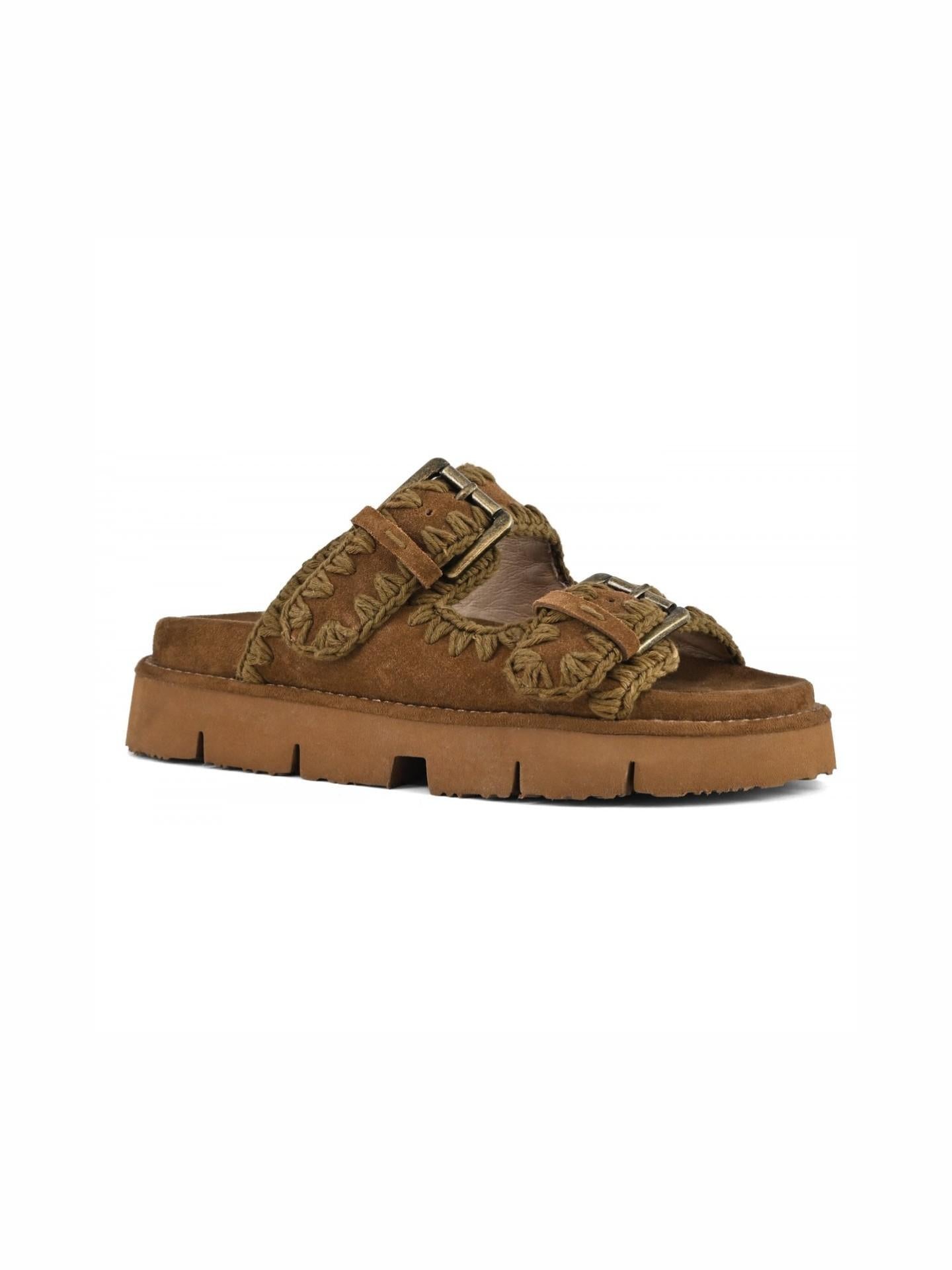 Brown Bio Sandal Two Buckles