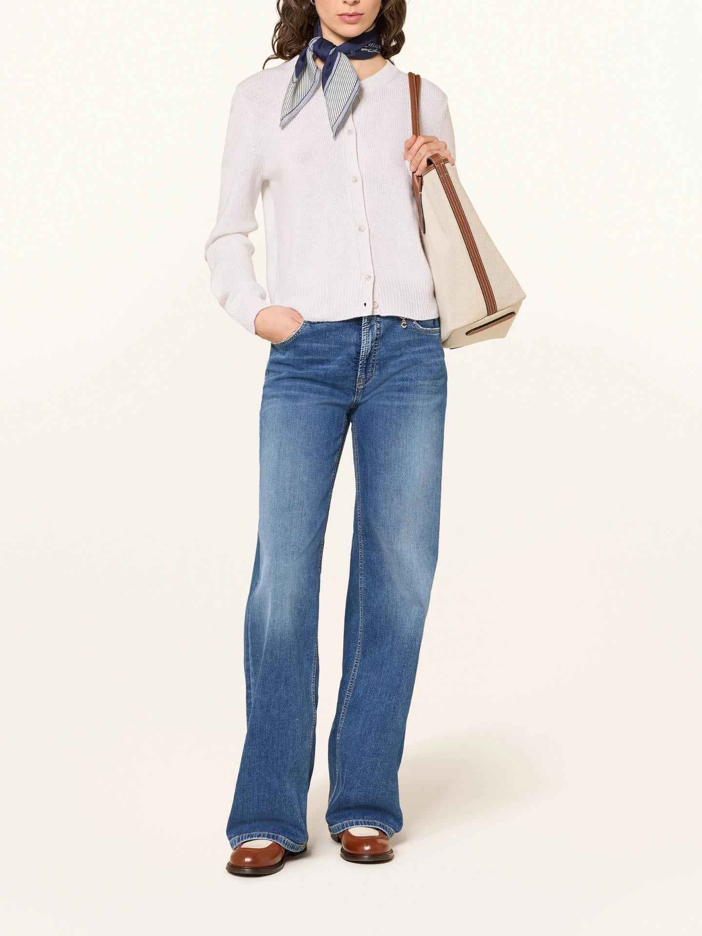 Blå Aimee Palazzo Wide Leg Jeans