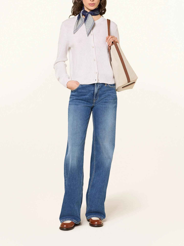 Blå Aimee Palazzo Wide Leg Jeans