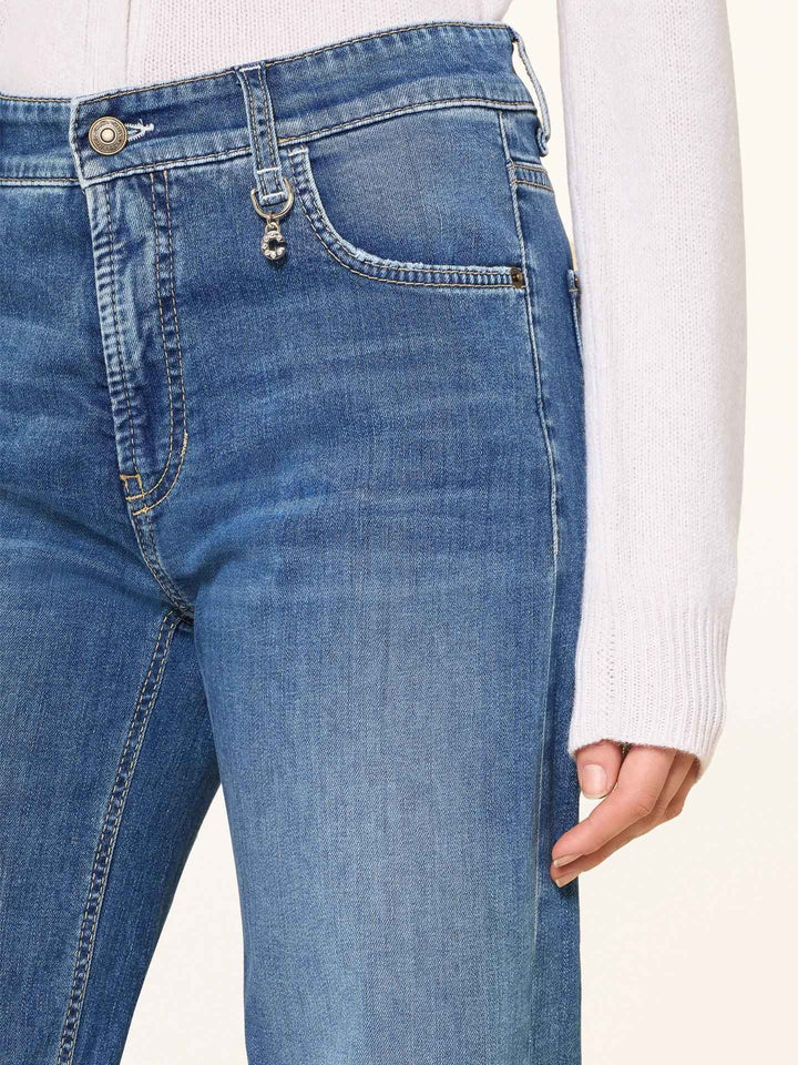 Blå Aimee Palazzo Wide Leg Jeans