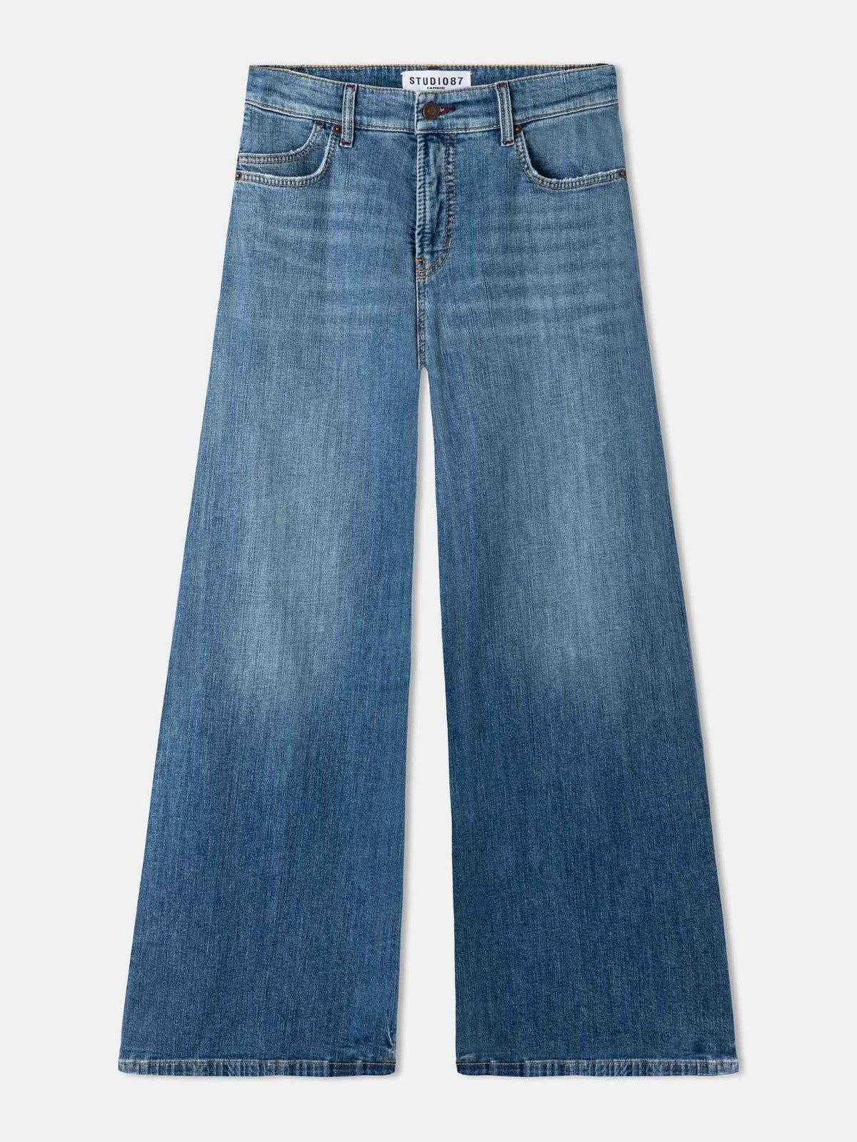 Blå Palazzo Flare Jeans