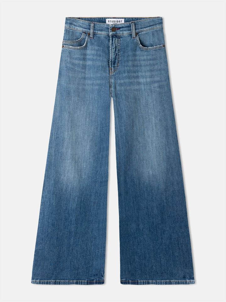 Cambio STUDIO87 - Blå Palazzo Flare Jeans