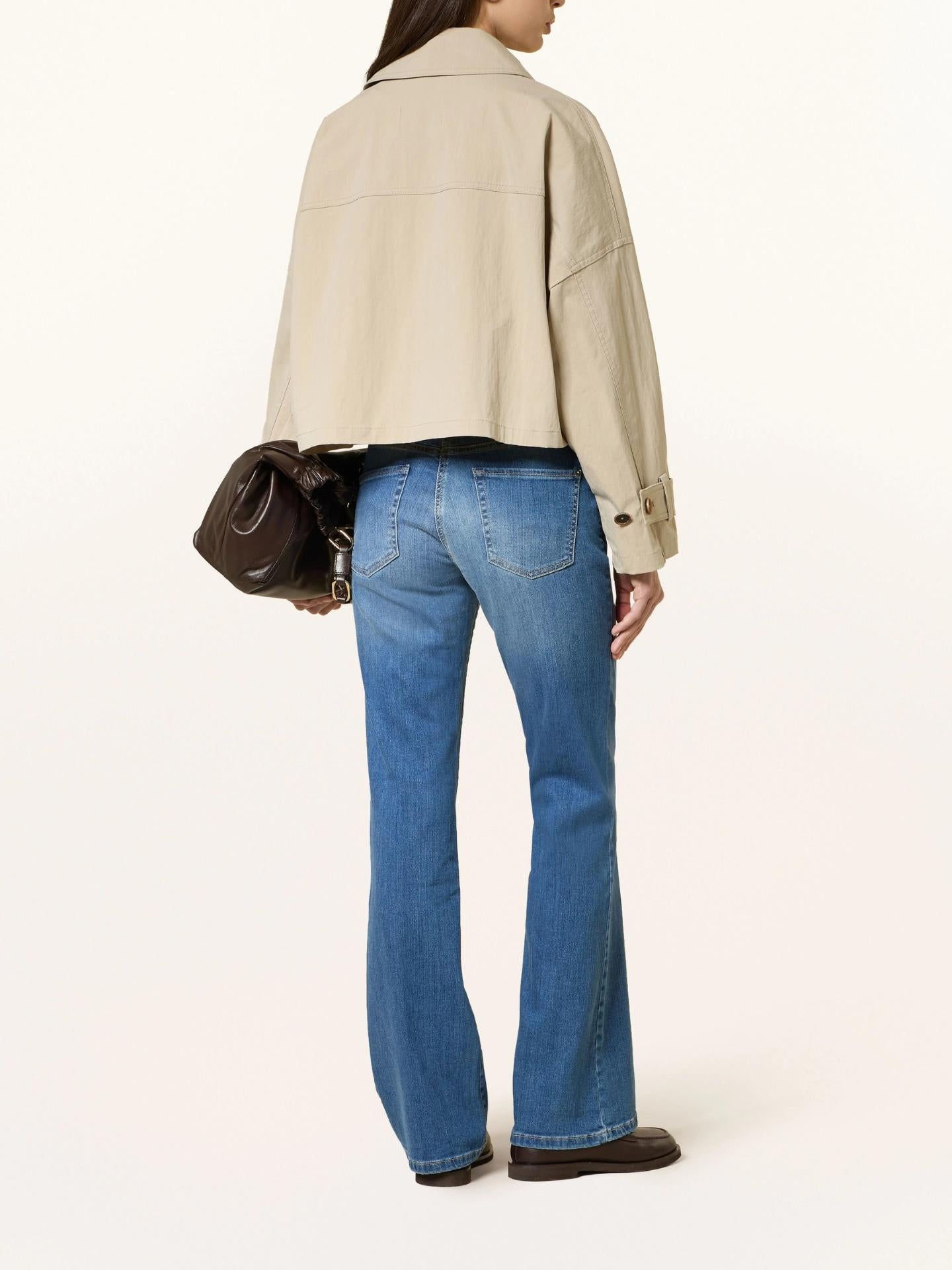 Blå Paris Flare Washed Jeans - Cambio