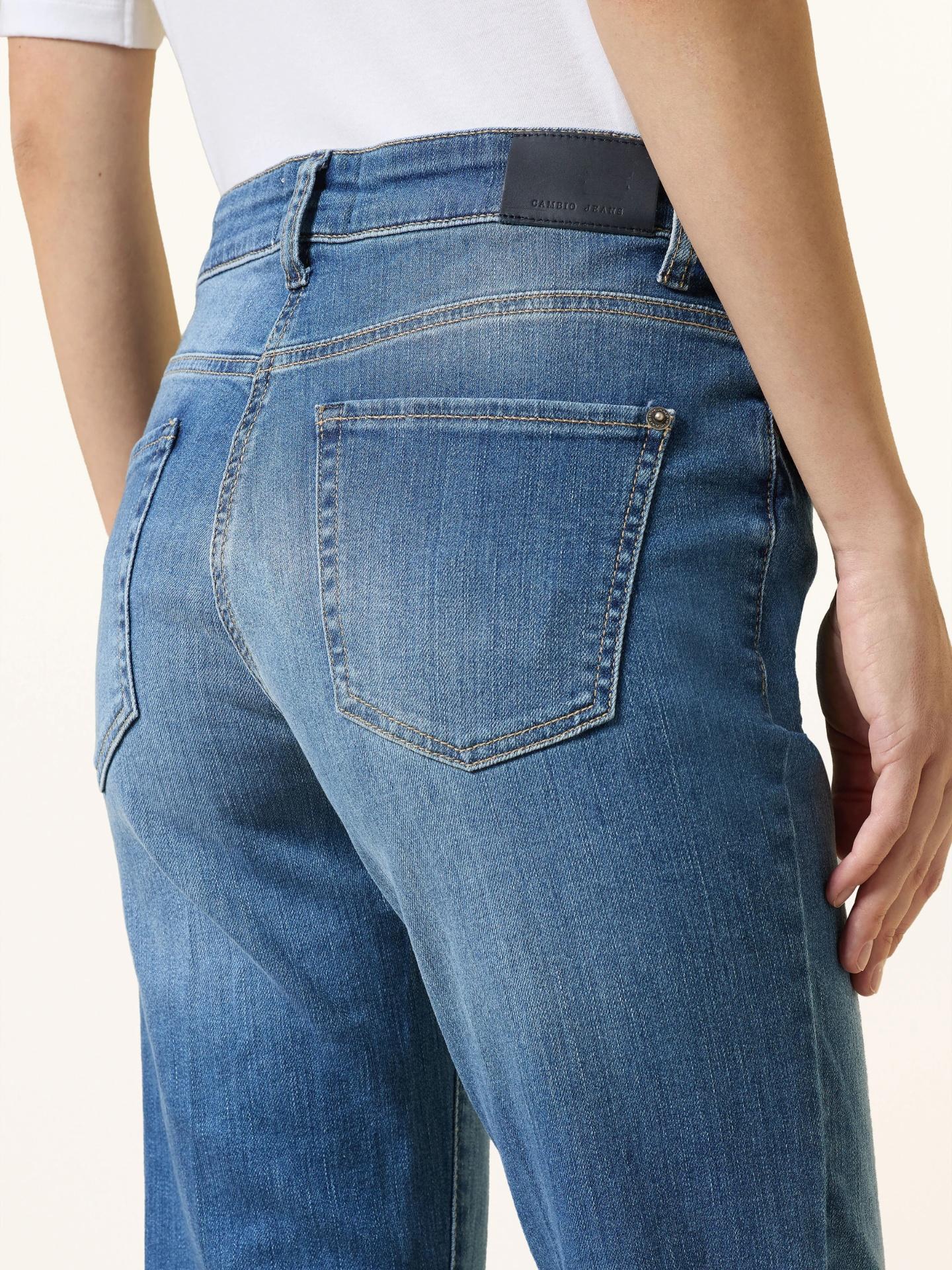 Blå Paris Flare Washed Jeans - Cambio