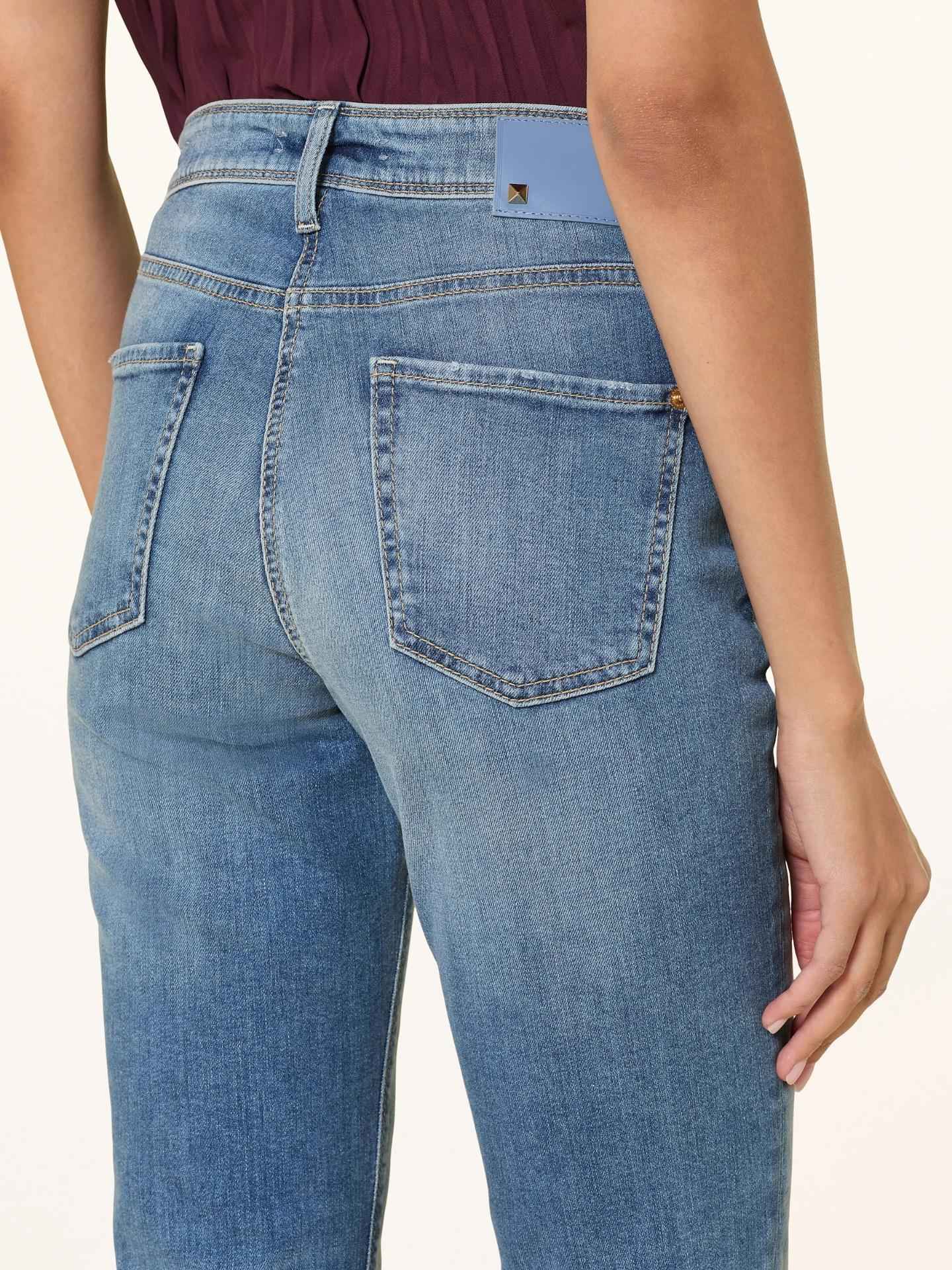 Blå Piper Short Fringed Jeans