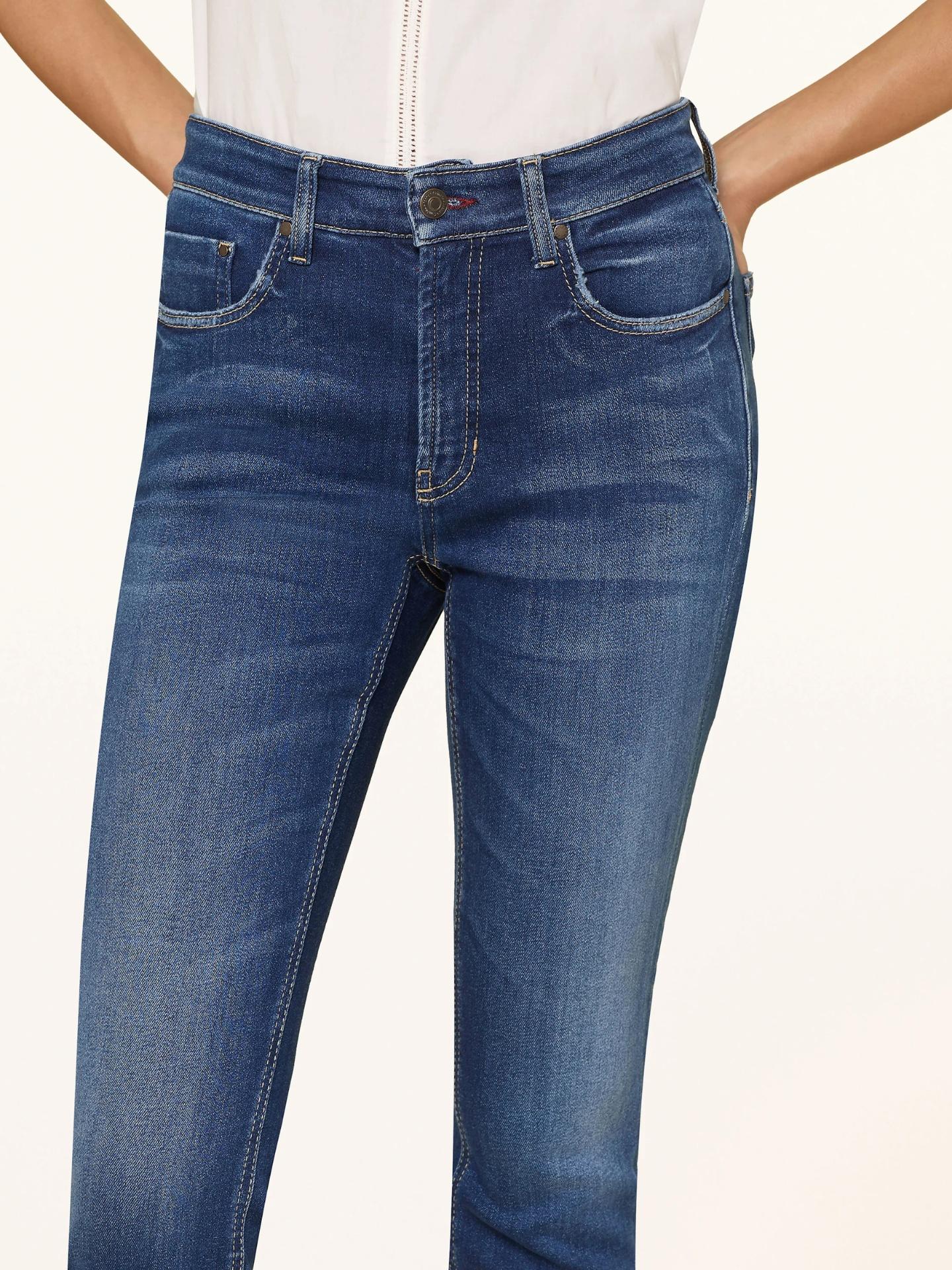 Blå Raja Slim Cropped Jeans - Cambio