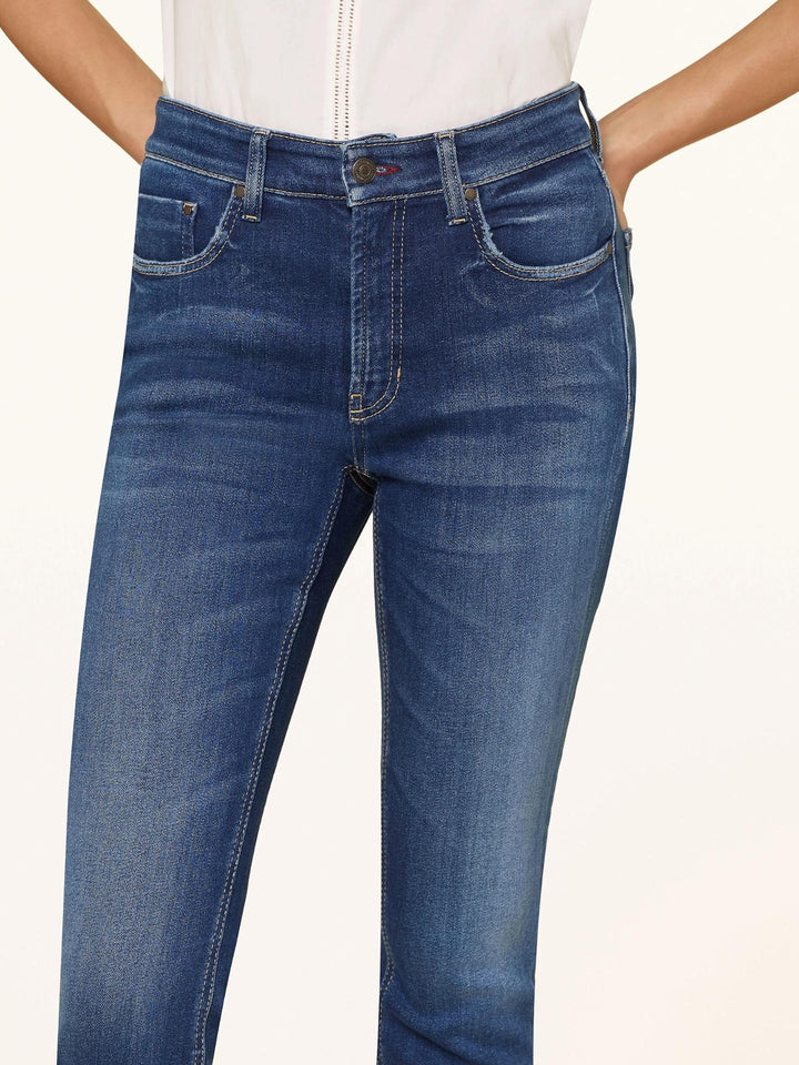 Blå Raja Slim Cropped Jeans - Cambio