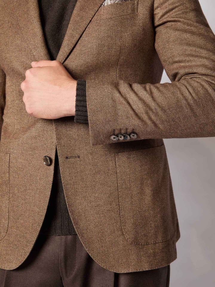 Blazer i Borstad Bomull