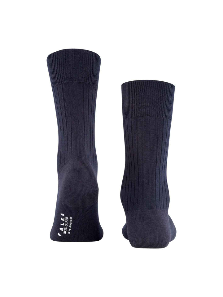 Bristol Ribbstickade Merino Strumpor