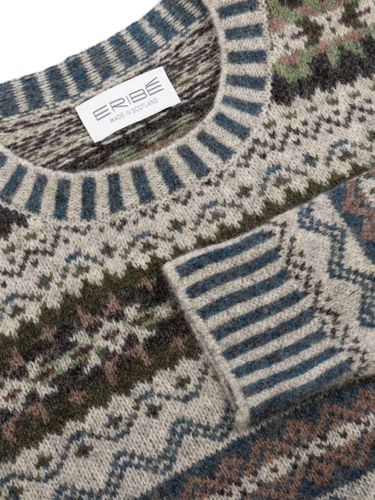 Brodie Fair Isle Tröja i Shetlandsull