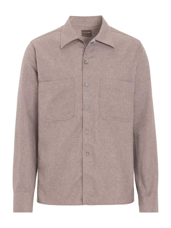 Oscar Jacobson - Brun Casual Flanellskjorta
