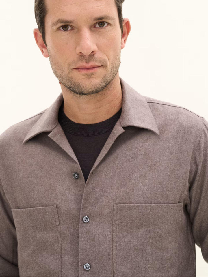 Oscar Jacobson - Brun Casual Flanellskjorta