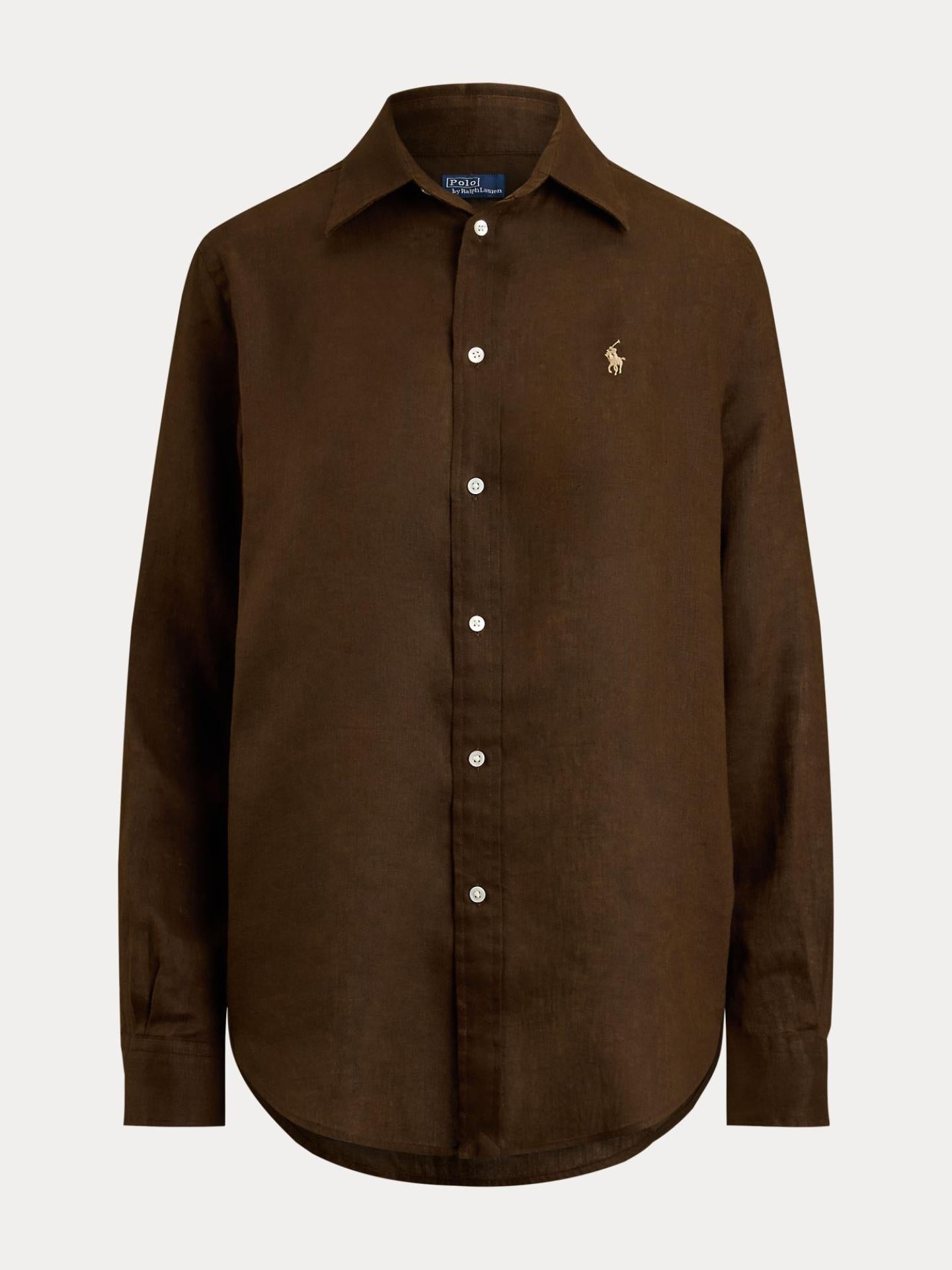 Brun Classic Fit Linneskjorta - Polo Ralph Lauren