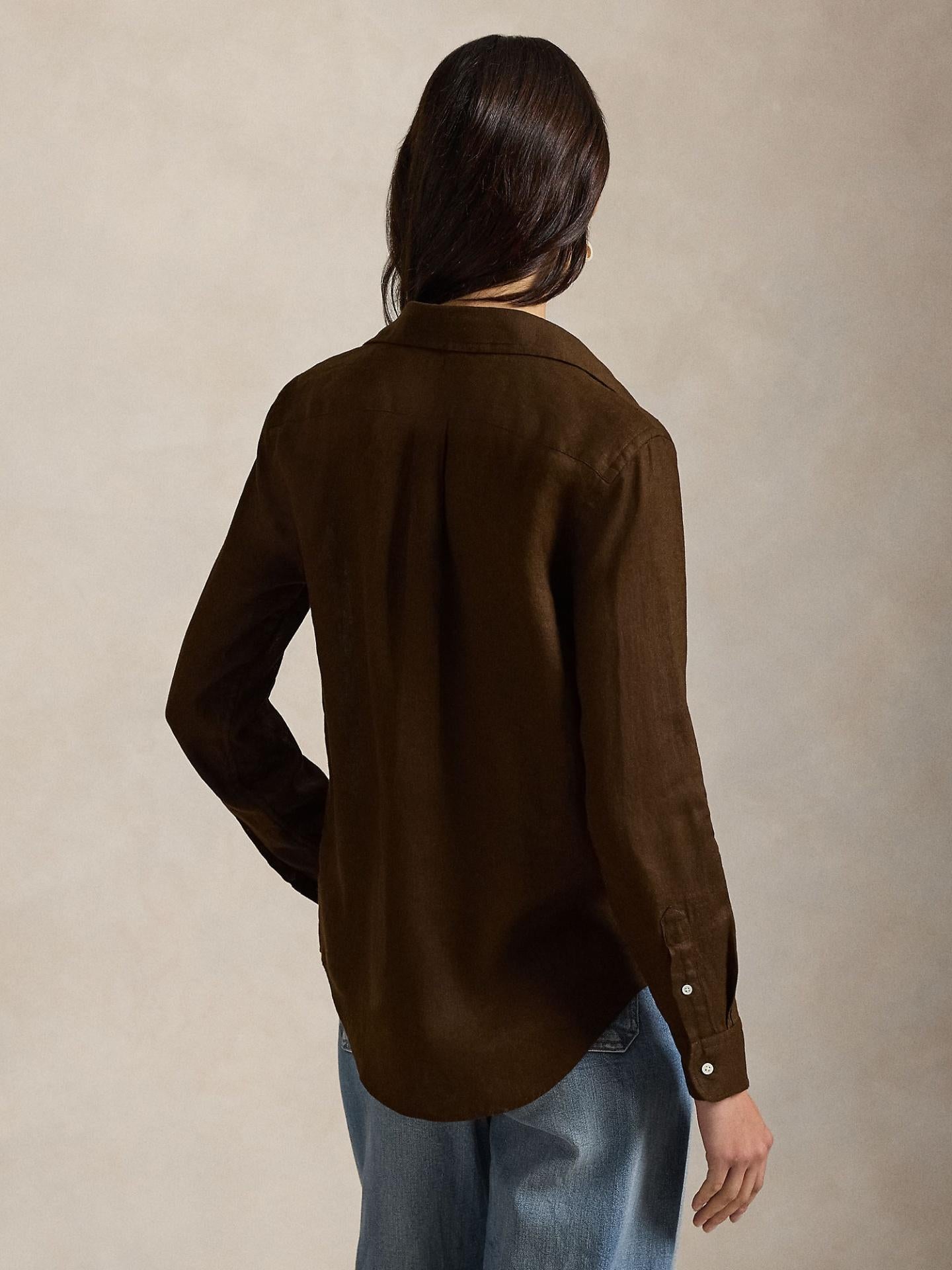 Brun Classic Fit Linneskjorta - Polo Ralph Lauren