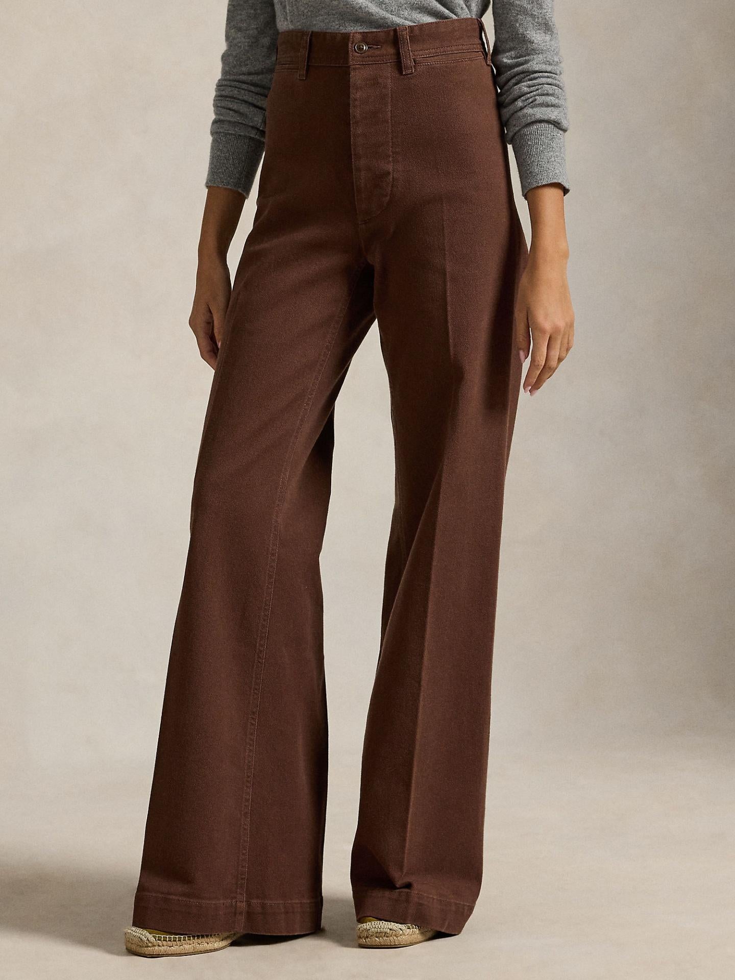 Brun Cotton-Stretch Beaton Byxor - Polo Ralph Lauren