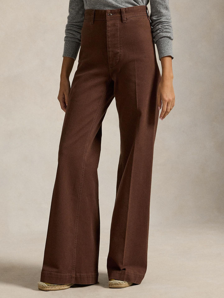 Brun Cotton-Stretch Beaton Byxor - Polo Ralph Lauren