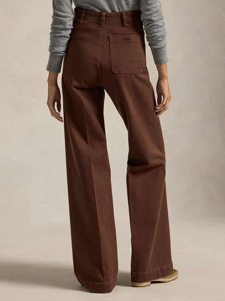Brun Cotton-Stretch Beaton Byxor - Polo Ralph Lauren