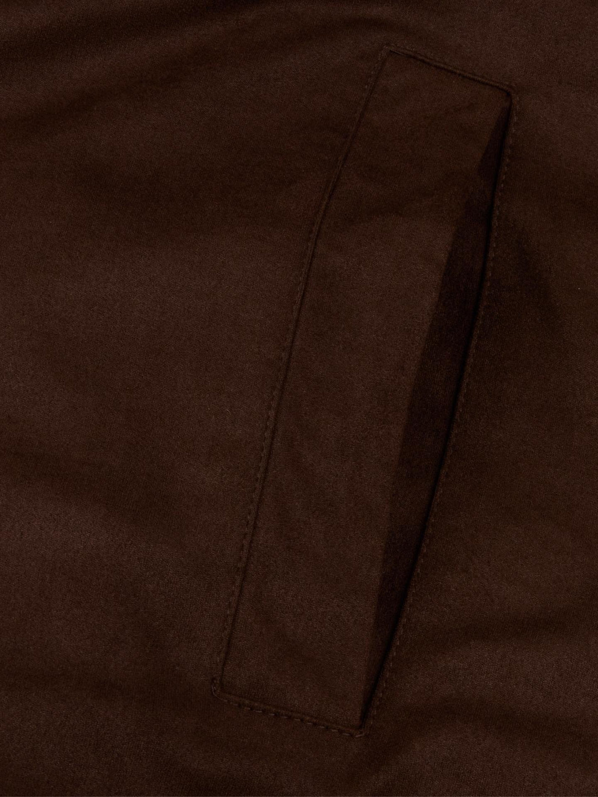 Brun Hybrid Alcantara Cardigan - Stenströms