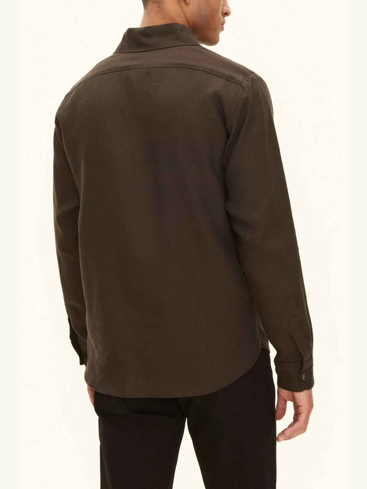 Brun Maverick Overshirt i Linne