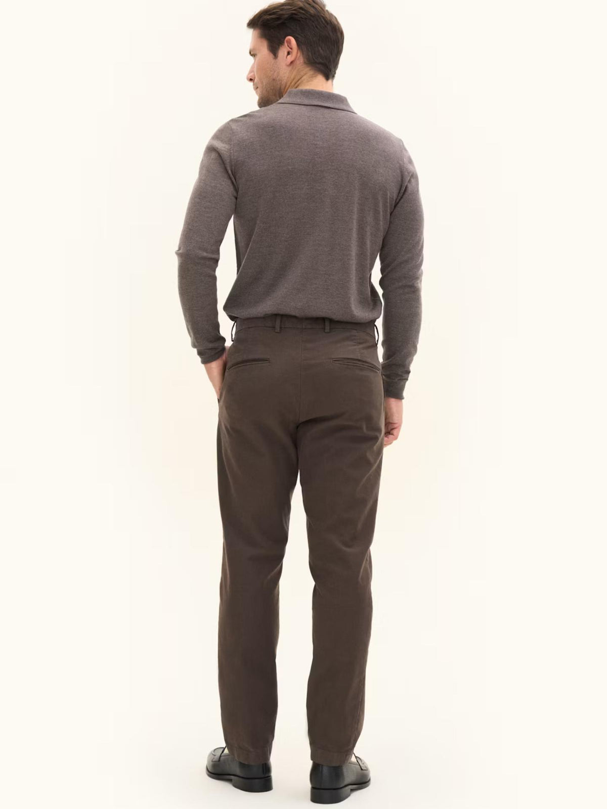 Brun Regular Dandy Twillchinos - Oscar Jacobson